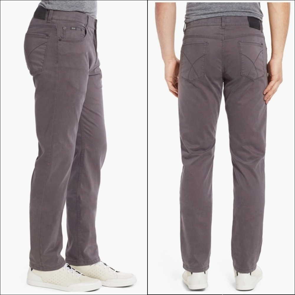Brax Prestige Bx Cooper Fancy Regular Fit Stretch Warm Gray Cotton Pants 32/32